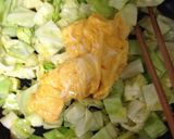 キャベツと玉子のソース炒め作り方4写真