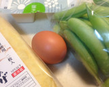 うすいえんどうと豆腐の卵とじ作り方1写真