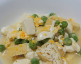 うすいえんどうと豆腐の卵とじ作り方6写真
