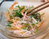 カフェ風♪ 細切り野菜の粒マスタードあえ作り方4写真