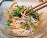 カフェ風♪ 細切り野菜の粒マスタードあえ作り方4写真