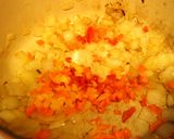 肉つくねとパプリカの春のサフランスープ作り方3写真