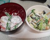 手抜き弁当NO.4　夏野菜のかき揚げ丼作り方2写真