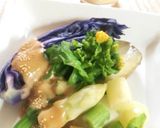 春の温野菜 マスタード味噌ドレ作り方4写真