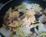 ふわふわ卵の豚バラ白菜炒め作り方5写真