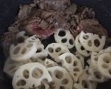 牛肉とレンコンの甘辛煮作り方5写真