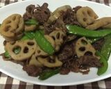 牛肉とレンコンの甘辛煮作り方10写真
