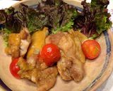 簡単！和風ドレッシングで照り焼きチキン作り方3写真