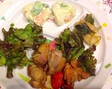 簡単！和風ドレッシングで照り焼きチキン作り方4写真