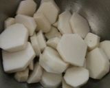 里芋とひき肉の豆板醤煮作り方2写真
