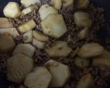里芋とひき肉の豆板醤煮作り方9写真