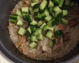 福島産きゅうりとベーコン缶の炊き込みご飯作り方3写真