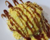 お好み焼き風オムライス作り方6写真