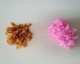 ひじきの煮物と桜大根のごはん(おにぎり)作り方1写真