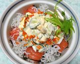 サーモン & しらすのタママヨ春色丼♪作り方5写真