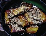電子レンジで　デーツ果汁　大学いも作り方4写真