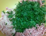大葉と三種肉のチーズ包みフライ作り方2写真