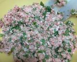 大葉と三種肉のチーズ包みフライ作り方3写真