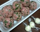 大葉と三種肉のチーズ包みフライ作り方4写真