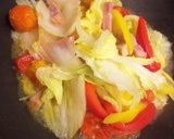 簡単♪白菜とベーコントマトの蒸し焼き作り方4写真