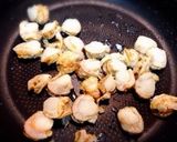ベビーホタテとレタスのガーリックソテー。作り方2写真