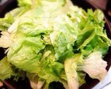 ベビーホタテとレタスのガーリックソテー。作り方3写真