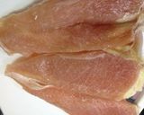 ガッツリヘルシー、鶏胸肉の生姜焼き作り方1写真