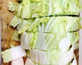 白菜と豚肉の卵とじ作り方2写真