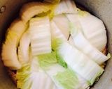 白菜と豚肉の卵とじ作り方3写真