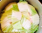 白菜と豚肉の卵とじ作り方5写真