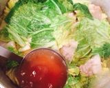白菜と豚肉の卵とじ作り方7写真