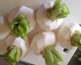 かぶの器ひき肉あんかけ♡作り方1写真