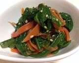 オイスターで★ほうれん草と人参ナムル副菜作り方4写真