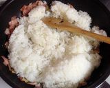 菜の花とベーコンのガーリックライス作り方8写真