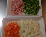 簡単＊優しい＊スパニッシュオムレツ作り方1写真
