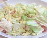 レンジで簡単！豚バラとキャベツの重ね蒸し作り方2写真