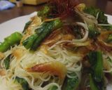 菜の花と干しえびの和風エスニック素麺作り方11写真