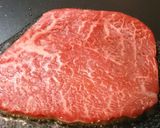 山葵と牛肉のステーキ作り方3写真