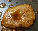山葵と牛肉のステーキ作り方5写真