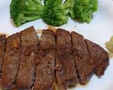 山葵と牛肉のステーキ作り方7写真