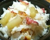 味付簡単★ふき入りたこ飯(炊き込みご飯)作り方4写真