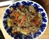 豚肉とキャベツの甘辛ミソ炒め☆作り方4写真