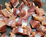 簡単おつまみ☆鶏の砂肝の甘辛炒め☆作り方1写真