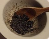 レンジで簡単☆里芋の黒ごまクルミ和え作り方5写真