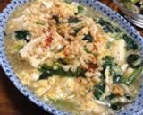 お豆腐の卵とじ☆たぬき風味作り方7写真