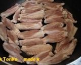 鶏手羽中のこっくり炒め作り方1写真