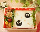キャラ弁♪型抜きだけでまっくろくろすけ作り方15写真