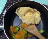 かぼちゃと枝豆の油揚げ包み作り方4写真