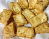 お家居酒屋メニュー！たこ焼き風揚げ豆腐♪作り方3写真