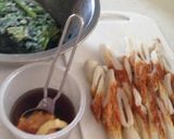 竹輪とほうれん草の味噌炒め作り方1写真